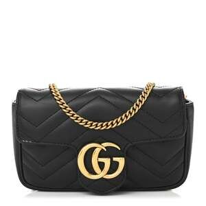 Gucci Calfskin Matelasse Super Mini Gg #231483G10B